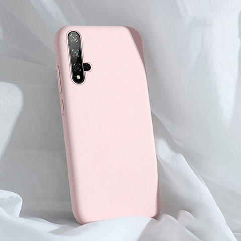 Silikon Hülle Handyhülle Ultra Dünn Schutzhülle Flexible 360 Grad Ganzkörper Tasche C03 für Huawei Nova 5 Rosa