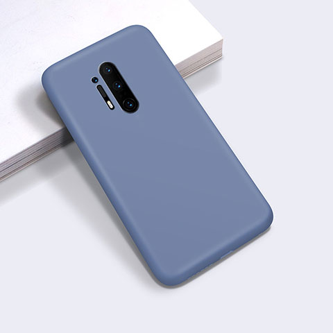 Silikon Hülle Handyhülle Ultra Dünn Schutzhülle Flexible 360 Grad Ganzkörper Tasche C03 für OnePlus 8 Pro Grau