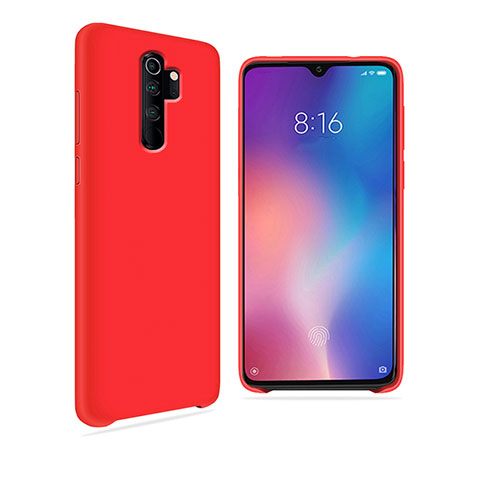 Silikon Hülle Handyhülle Ultra Dünn Schutzhülle Flexible 360 Grad Ganzkörper Tasche C03 für Xiaomi Redmi Note 8 Pro Rot