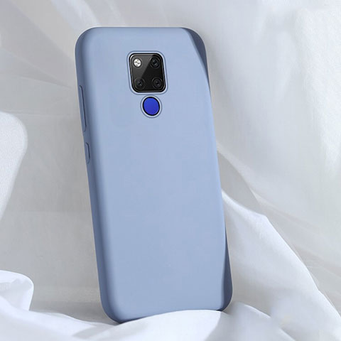 Silikon Hülle Handyhülle Ultra Dünn Schutzhülle Flexible 360 Grad Ganzkörper Tasche C04 für Huawei Mate 20 X 5G Grau