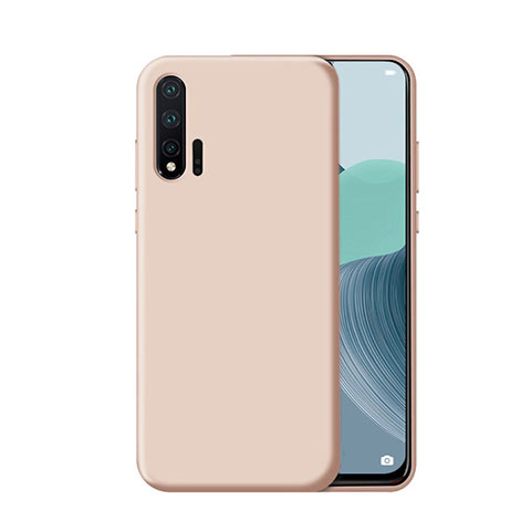 Silikon Hülle Handyhülle Ultra Dünn Schutzhülle Flexible 360 Grad Ganzkörper Tasche C04 für Huawei Nova 6 Rosa