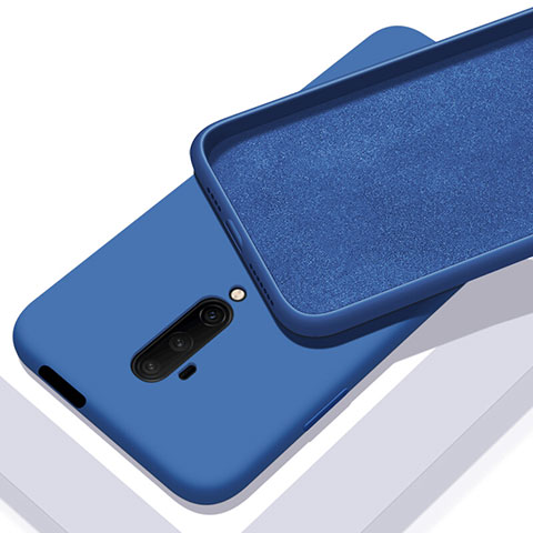 Silikon Hülle Handyhülle Ultra Dünn Schutzhülle Flexible 360 Grad Ganzkörper Tasche C04 für OnePlus 7T Pro Blau