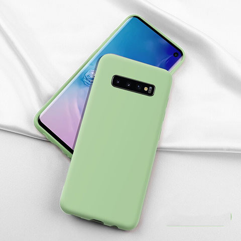 Silikon Hülle Handyhülle Ultra Dünn Schutzhülle Flexible 360 Grad Ganzkörper Tasche C04 für Samsung Galaxy S10 5G Grün