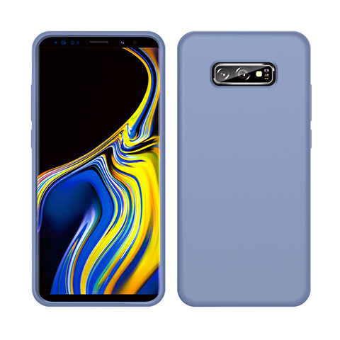 Silikon Hülle Handyhülle Ultra Dünn Schutzhülle Flexible 360 Grad Ganzkörper Tasche C04 für Samsung Galaxy S10e Grau