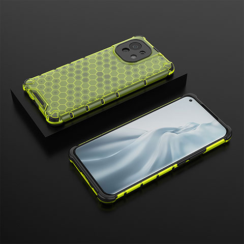 Silikon Hülle Handyhülle Ultra Dünn Schutzhülle Flexible 360 Grad Ganzkörper Tasche C04 für Xiaomi Mi 11 5G Grün