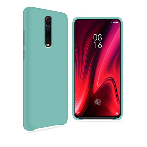 Silikon Hülle Handyhülle Ultra Dünn Schutzhülle Flexible 360 Grad Ganzkörper Tasche C04 für Xiaomi Mi 9T Pro Cyan