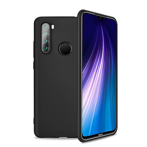 Silikon Hülle Handyhülle Ultra Dünn Schutzhülle Flexible 360 Grad Ganzkörper Tasche C04 für Xiaomi Redmi Note 8T Schwarz