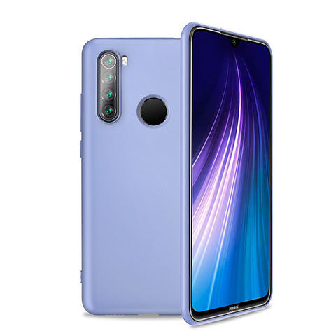 Silikon Hülle Handyhülle Ultra Dünn Schutzhülle Flexible 360 Grad Ganzkörper Tasche C04 für Xiaomi Redmi Note 8T Violett