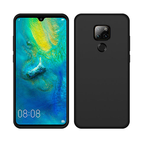 Silikon Hülle Handyhülle Ultra Dünn Schutzhülle Flexible 360 Grad Ganzkörper Tasche C05 für Huawei Mate 20 X 5G Schwarz