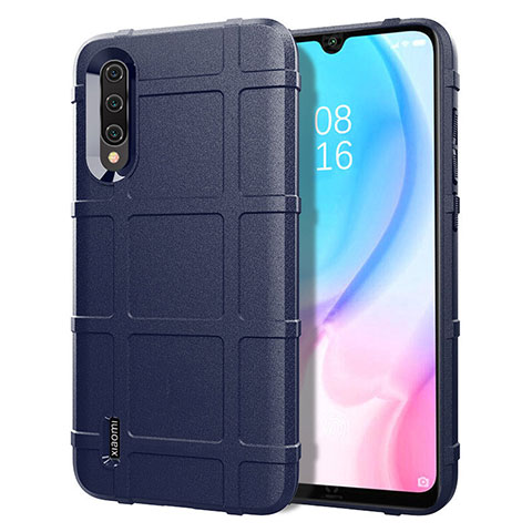 Silikon Hülle Handyhülle Ultra Dünn Schutzhülle Flexible 360 Grad Ganzkörper Tasche C07 für Xiaomi Mi A3 Blau