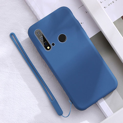 Silikon Hülle Handyhülle Ultra Dünn Schutzhülle Flexible 360 Grad Ganzkörper Tasche S05 für Huawei P20 Lite (2019) Blau