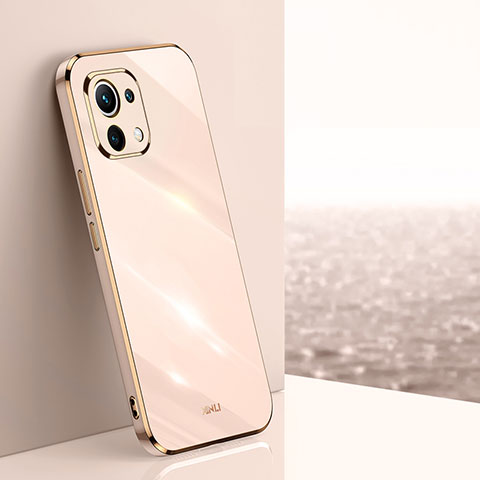 Silikon Hülle Handyhülle Ultra Dünn Schutzhülle Flexible Tasche C03 für Xiaomi Mi 11 5G Gold