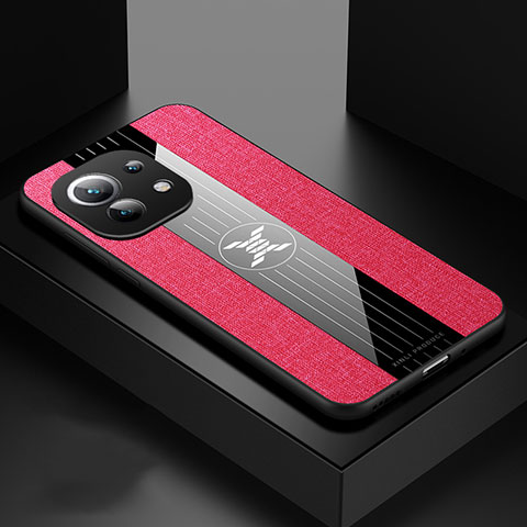 Silikon Hülle Handyhülle Ultra Dünn Schutzhülle Flexible Tasche C04 für Xiaomi Mi 11 Lite 5G Rot