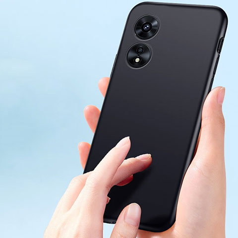 Silikon Hülle Handyhülle Ultra Dünn Schutzhülle für Oppo A1 5G Schwarz