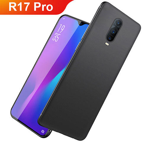 Silikon Hülle Handyhülle Ultra Dünn Schutzhülle für Oppo R17 Pro Schwarz