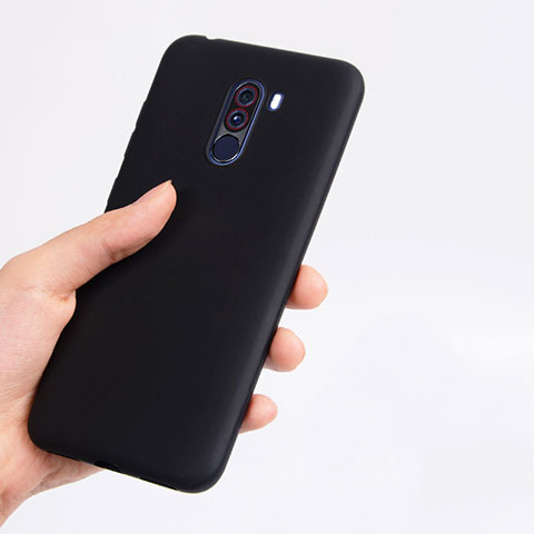 Silikon Hülle Handyhülle Ultra Dünn Schutzhülle für Xiaomi Pocophone F1 Schwarz