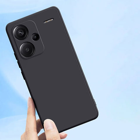 Silikon Hülle Handyhülle Ultra Dünn Schutzhülle für Xiaomi Redmi Note 13 Pro+ Plus 5G Schwarz