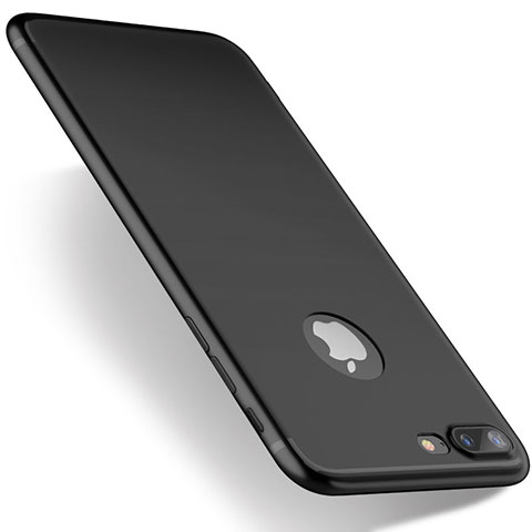 Silikon Hülle Handyhülle Ultra Dünn Schutzhülle S03 für Apple iPhone 7 Plus Schwarz