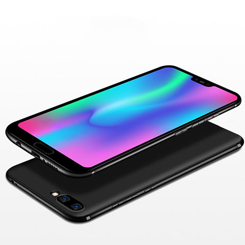 Silikon Hülle Handyhülle Ultra Dünn Schutzhülle S03 für Huawei Honor 10 Schwarz