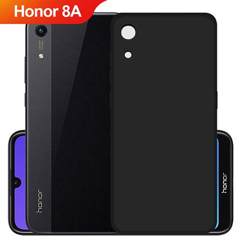 Silikon Hülle Handyhülle Ultra Dünn Schutzhülle S03 für Huawei Honor 8A Schwarz