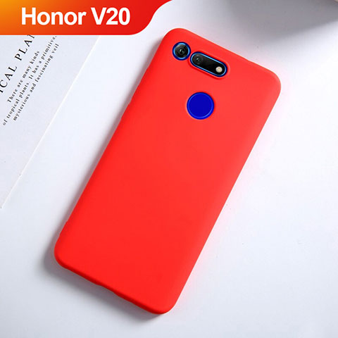 Silikon Hülle Handyhülle Ultra Dünn Schutzhülle S03 für Huawei Honor V20 Rot