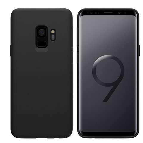 Silikon Hülle Handyhülle Ultra Dünn Schutzhülle S03 für Samsung Galaxy S9 Schwarz