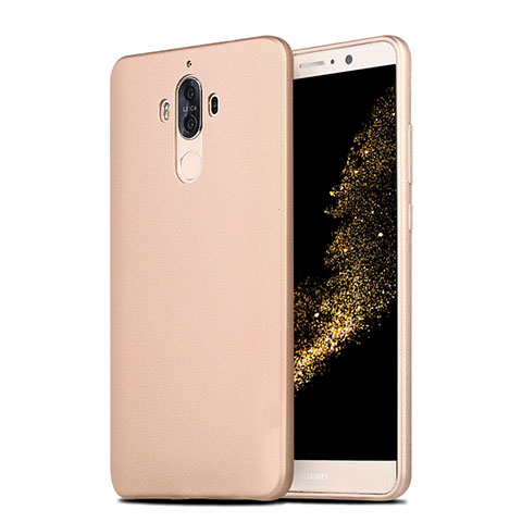 Silikon Hülle Handyhülle Ultra Dünn Schutzhülle S04 für Huawei Mate 9 Gold