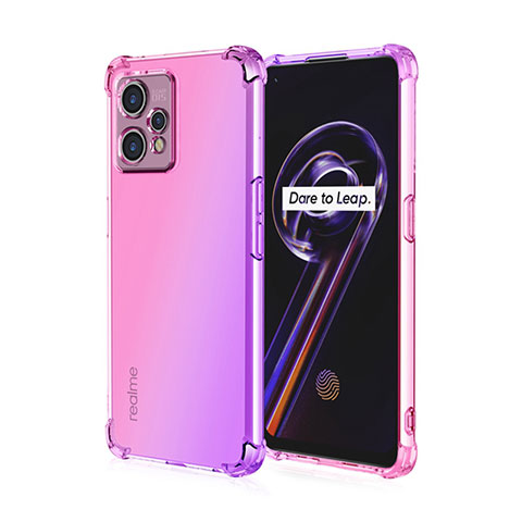 Silikon Hülle Handyhülle Ultra Dünn Schutzhülle Tasche Durchsichtig Transparent Farbverlauf für Realme Narzo 50 Pro 5G Pink