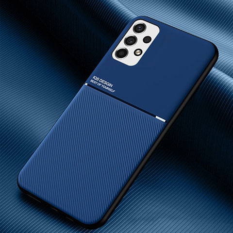 Silikon Hülle Handyhülle Ultra Dünn Schutzhülle Tasche Flexible mit Magnetisch für Samsung Galaxy A53 5G Blau