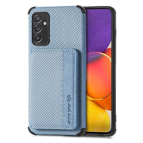 Silikon Hülle Handyhülle Ultra Dünn Schutzhülle Tasche Flexible mit Magnetisch S01D für Samsung Galaxy A05s Blau