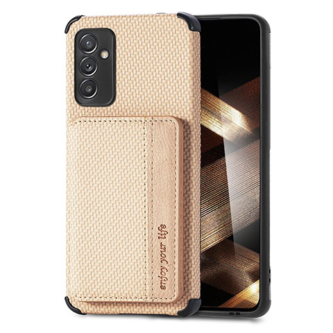 Silikon Hülle Handyhülle Ultra Dünn Schutzhülle Tasche Flexible mit Magnetisch S01D für Samsung Galaxy A15 4G Gold