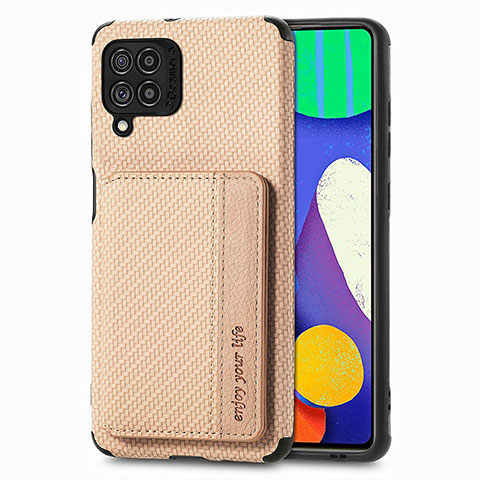 Silikon Hülle Handyhülle Ultra Dünn Schutzhülle Tasche Flexible mit Magnetisch S01D für Samsung Galaxy M62 4G Gold