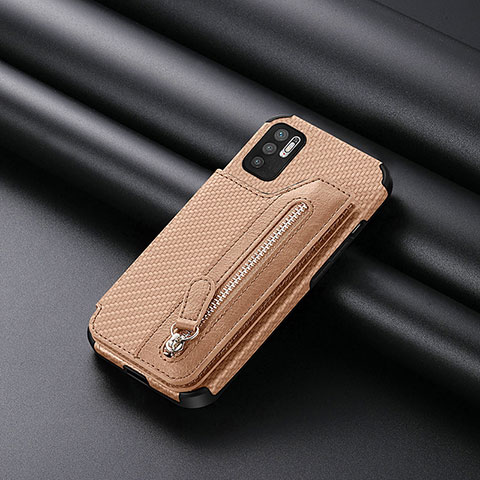 Silikon Hülle Handyhülle Ultra Dünn Schutzhülle Tasche Flexible mit Magnetisch S01D für Xiaomi Redmi Note 11 SE 5G Gold