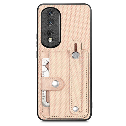 Silikon Hülle Handyhülle Ultra Dünn Schutzhülle Tasche Flexible mit Magnetisch S02D für Huawei Honor 80 Pro Flat 5G Gold