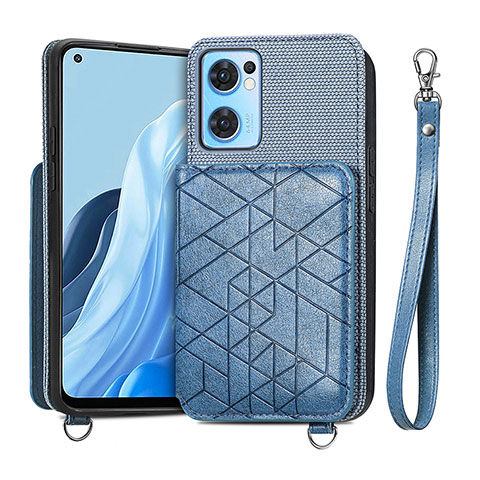 Silikon Hülle Handyhülle Ultra Dünn Schutzhülle Tasche Flexible mit Magnetisch S02D für OnePlus Nord CE 2 5G Blau