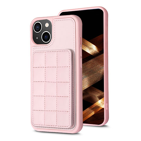 Silikon Hülle Handyhülle Ultra Dünn Schutzhülle Tasche Flexible mit Magnetisch S03D für Apple iPhone 14 Plus Rosegold