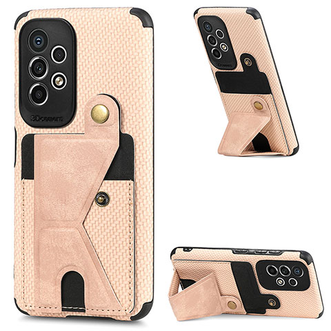 Silikon Hülle Handyhülle Ultra Dünn Schutzhülle Tasche Flexible mit Magnetisch S03D für Samsung Galaxy A53 5G Gold