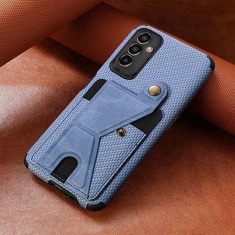 Silikon Hülle Handyhülle Ultra Dünn Schutzhülle Tasche Flexible mit Magnetisch S03D für Samsung Galaxy M13 4G Blau