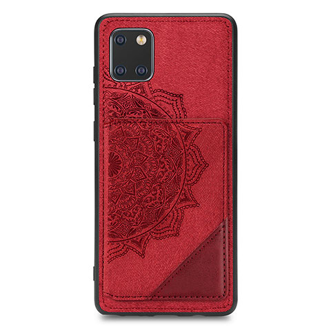 Silikon Hülle Handyhülle Ultra Dünn Schutzhülle Tasche Flexible mit Magnetisch S03D für Samsung Galaxy Note 10 Lite Rot