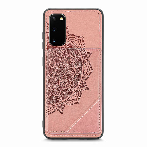 Silikon Hülle Handyhülle Ultra Dünn Schutzhülle Tasche Flexible mit Magnetisch S03D für Samsung Galaxy S20 5G Rosegold