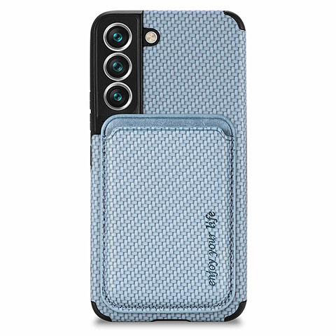 Silikon Hülle Handyhülle Ultra Dünn Schutzhülle Tasche Flexible mit Magnetisch S04D für Samsung Galaxy S24 5G Blau