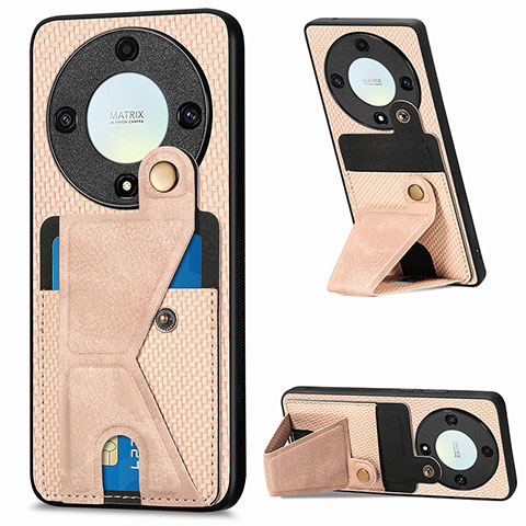 Silikon Hülle Handyhülle Ultra Dünn Schutzhülle Tasche Flexible mit Magnetisch S05D für Huawei Honor Magic5 Lite 5G Gold