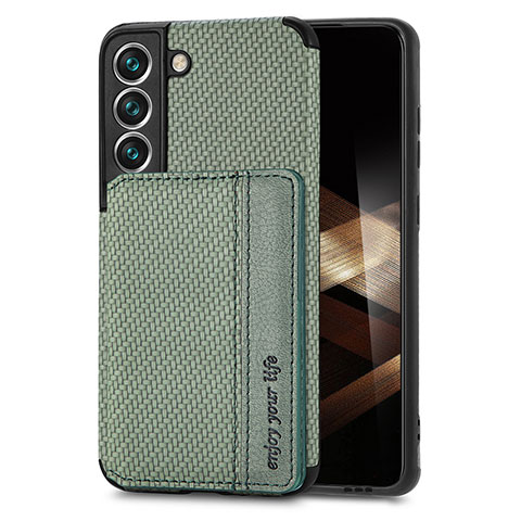 Silikon Hülle Handyhülle Ultra Dünn Schutzhülle Tasche Flexible mit Magnetisch S05D für Samsung Galaxy S24 5G Grün