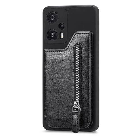 Silikon Hülle Handyhülle Ultra Dünn Schutzhülle Tasche Flexible mit Magnetisch S05D für Xiaomi Poco F5 5G Schwarz