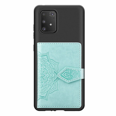 Silikon Hülle Handyhülle Ultra Dünn Schutzhülle Tasche Flexible mit Magnetisch S12D für Samsung Galaxy S10 Lite Hellblau