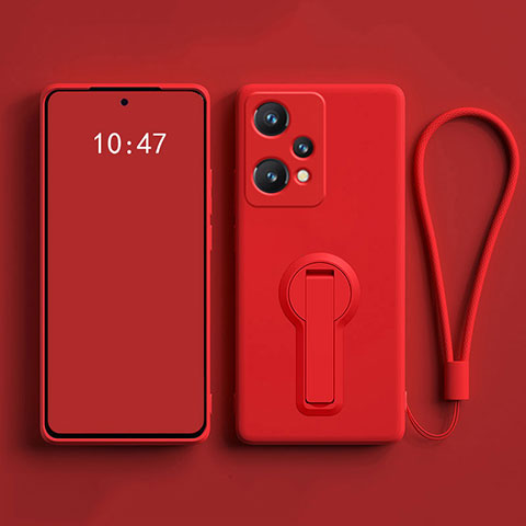 Silikon Hülle Handyhülle Ultra Dünn Schutzhülle Tasche Flexible mit Ständer für OnePlus Nord CE 2 Lite 5G Rot