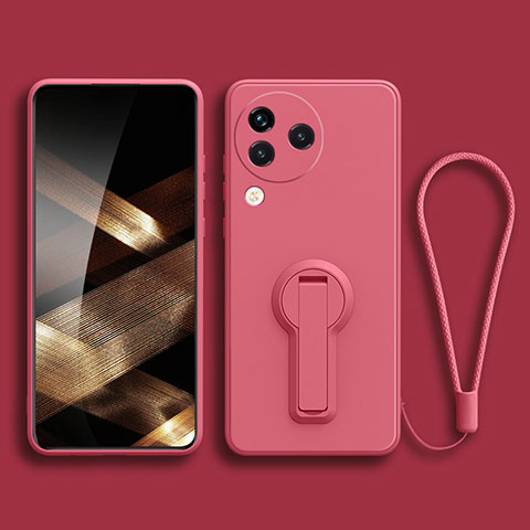 Silikon Hülle Handyhülle Ultra Dünn Schutzhülle Tasche Flexible mit Ständer für Xiaomi Civi 3 5G Pink