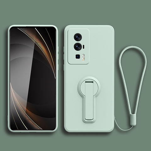 Silikon Hülle Handyhülle Ultra Dünn Schutzhülle Tasche Flexible mit Ständer für Xiaomi Redmi K60 5G Minzgrün