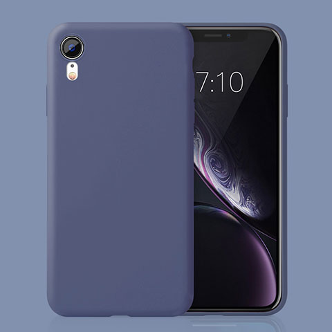 Silikon Hülle Handyhülle Ultra Dünn Schutzhülle Tasche HC01 für Apple iPhone XR Blau