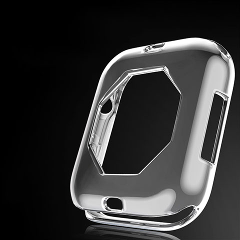 Silikon Hülle Handyhülle Ultra Dünn Schutzhülle Tasche S01 für Apple iWatch 4 40mm Grau